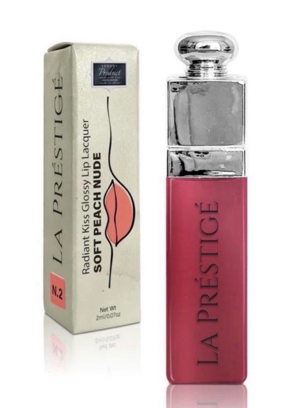 Predire La Prestige Radiant Kiss Glossy Lip Lacquer ~ Soft Peach Nude